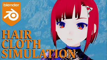 HAIR AND CLOTH PHYSICS (SOFT BODY, MESH DEFORM MODIFIER, BLENDER 2.83)