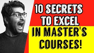 Ten Tips To Excel in The First Year of Master's Study