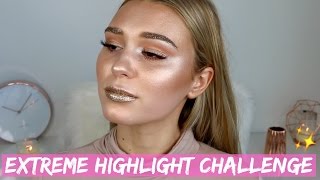 Full Face Using Only Highlighters Challenge | On Another Level
