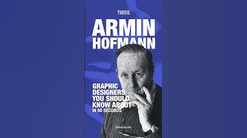 Armin Hoffman: Graphic Designers You should Know About