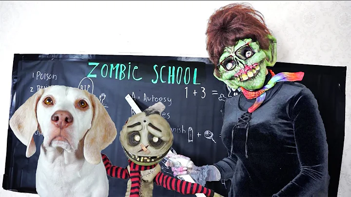 Dog Rescues Zombie Boy From Zombie School! Funny D...