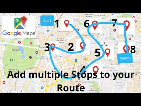 Google maps Add multiple stops (destinations) on your route.