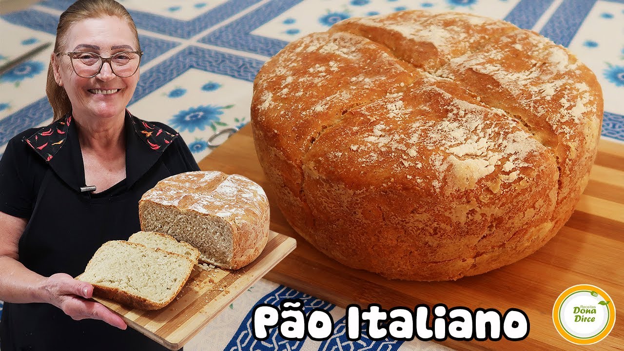 PÃO ITALIANO FEITO NA PANELA | COMO FAZER PÃO ITALIANO | PÃO ITALIANO IGUAL AO DA PADARIA #521