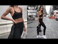 WEEKLY WORKOUT ROUTINE | What I do in a week to stay lean, flexible, and toned