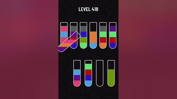 Water sort puzzle game Level 418