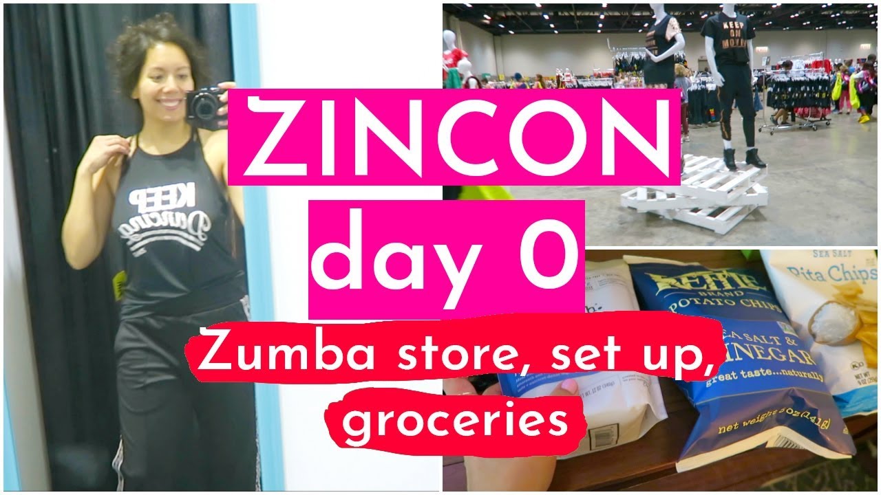 Zumba Convention 2019 Day 0 VLOG Zumba Store, SetUp, Groceries, and Other Prep YouTube