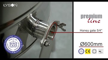 Tangential honey extractor 4-frame manual drive PREMIUM
