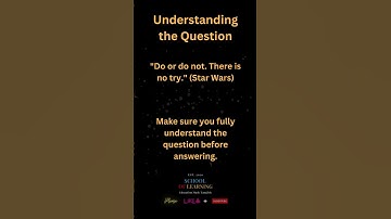 Understanding the question for students