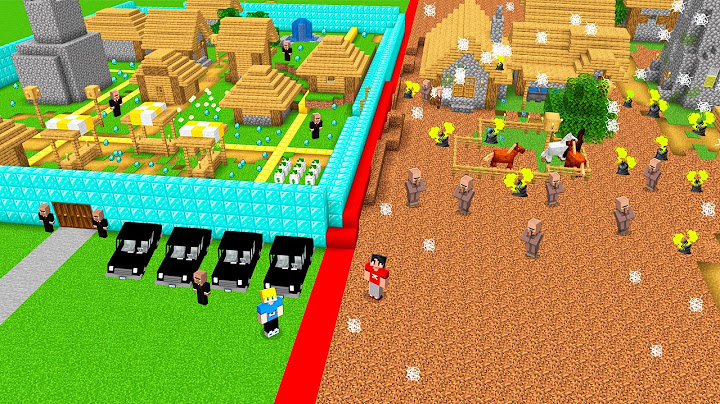Os Aldeões Ricos Separaram a Vila dos Pobre ao Meio no Minecraft!