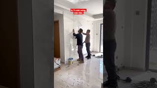 Tv Unit Me Slab Tiles Kese Use Kare?