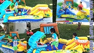 INTEX Dinosaur Play Center | Summer Fun | Play Time | Liam and Taylor's Corner