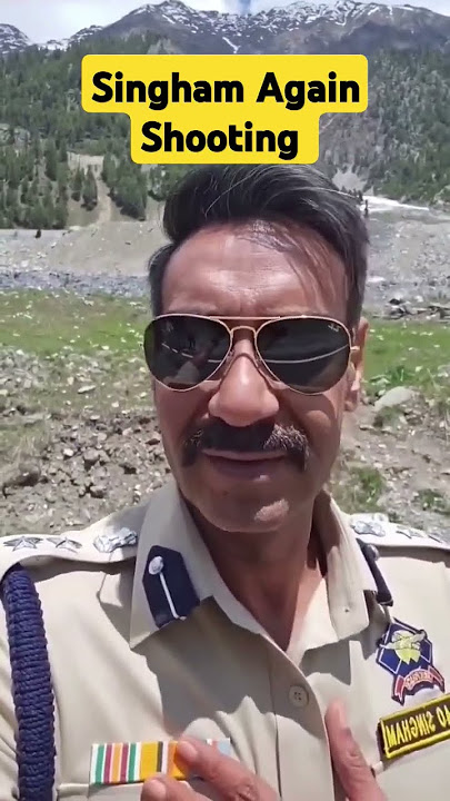 Singham Again kashmir Shooting | #ajaydevgan #rohitshetty #bollywood  #shorts #trending #viral