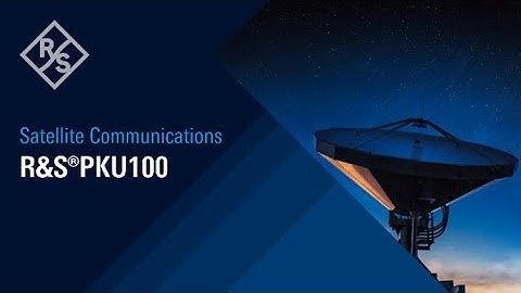 R&S®PKU100 Satellite uplink amplifier – Product Video