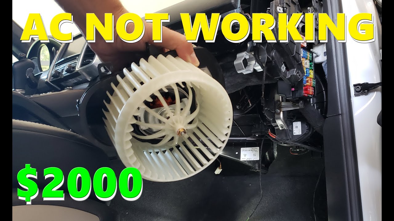 Porsche AC NOT WORKING. Replacing Blower Motor Cayenne DIY 100 YouTube