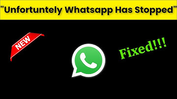 How To Fix Unfortunately Whatsapp Has Stopped Error Android & Ios - 2022