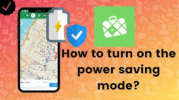 How to turn on the power saving mode on Maps.me?