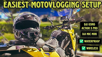 My New Motovlogging Setup ft. DJI OSMO ACTION 5 Pro & Mic Mini | Easy & Best | Wireless | Waterproof
