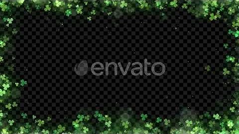 St Patrick’s Clover Leaf Frame | Motion Graphics - Envato elements