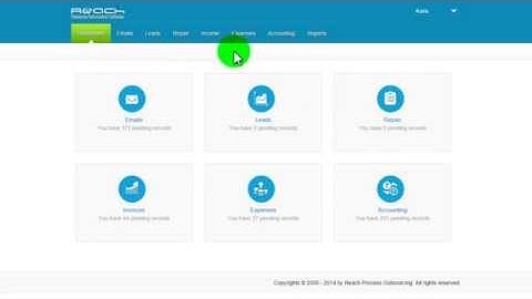 Reach Accounting software - How to create receipts?