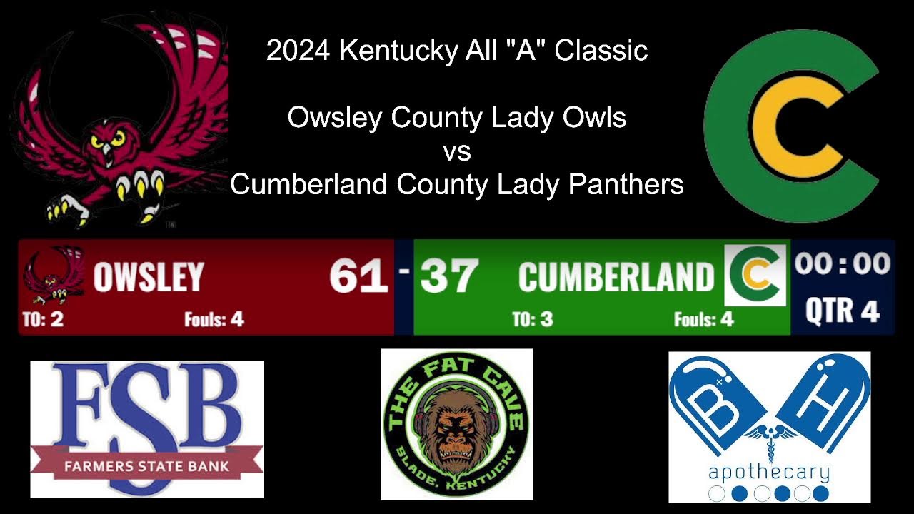 Kentucky All "A" Classic Owsley County Lady Owls vs. Cumberland