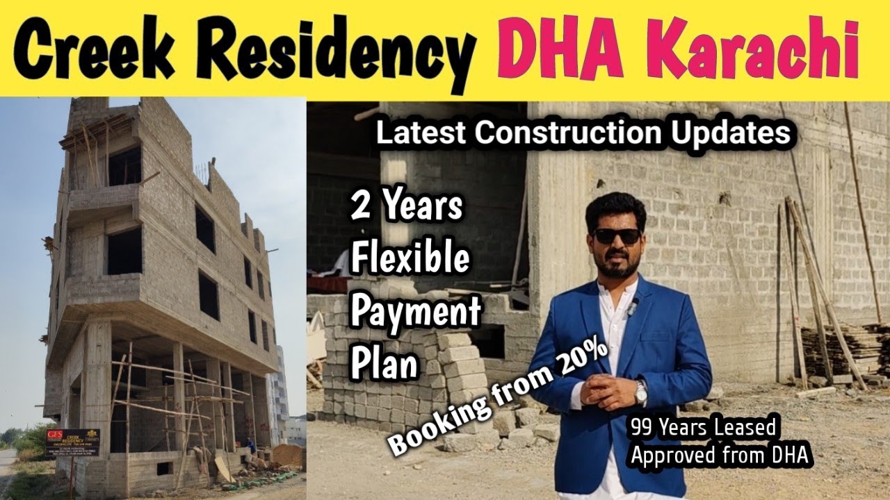 Creek Residency 1 DHA 7 Extention Karachi | Construction updates | Only on Arish Property Consultant
