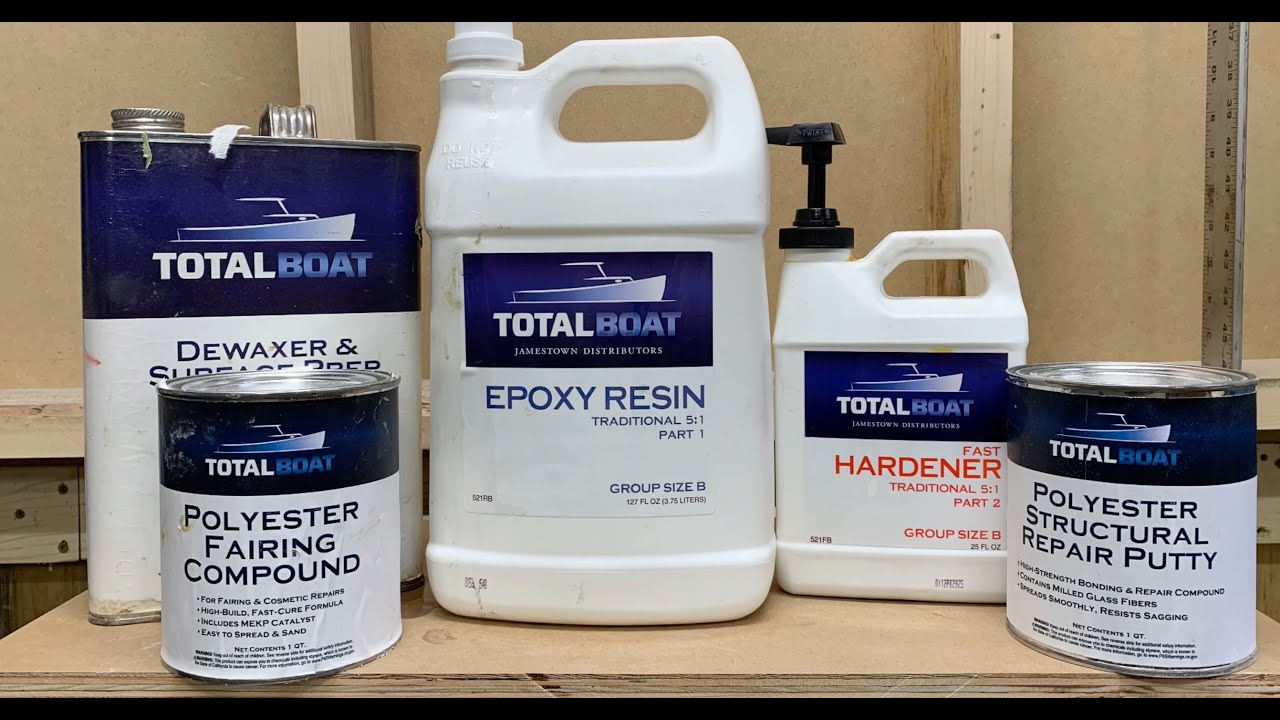 TotalBoat 5:1 Epoxy Resin Kits Fast Hardener Quart New