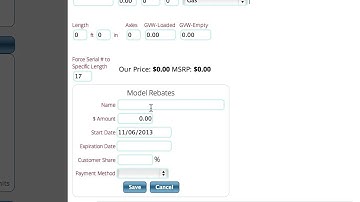 Working with Model Numbers and Rebates in Lizzy