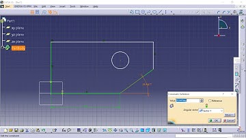 007 CATIA V5 Lessons: How to give dimensions to any sketch in Catia V5 software?