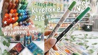 PLUMONES que le quitarán el puesto a TOMBOW!?  KURETAKE ZIG BRUSHABLES ✨