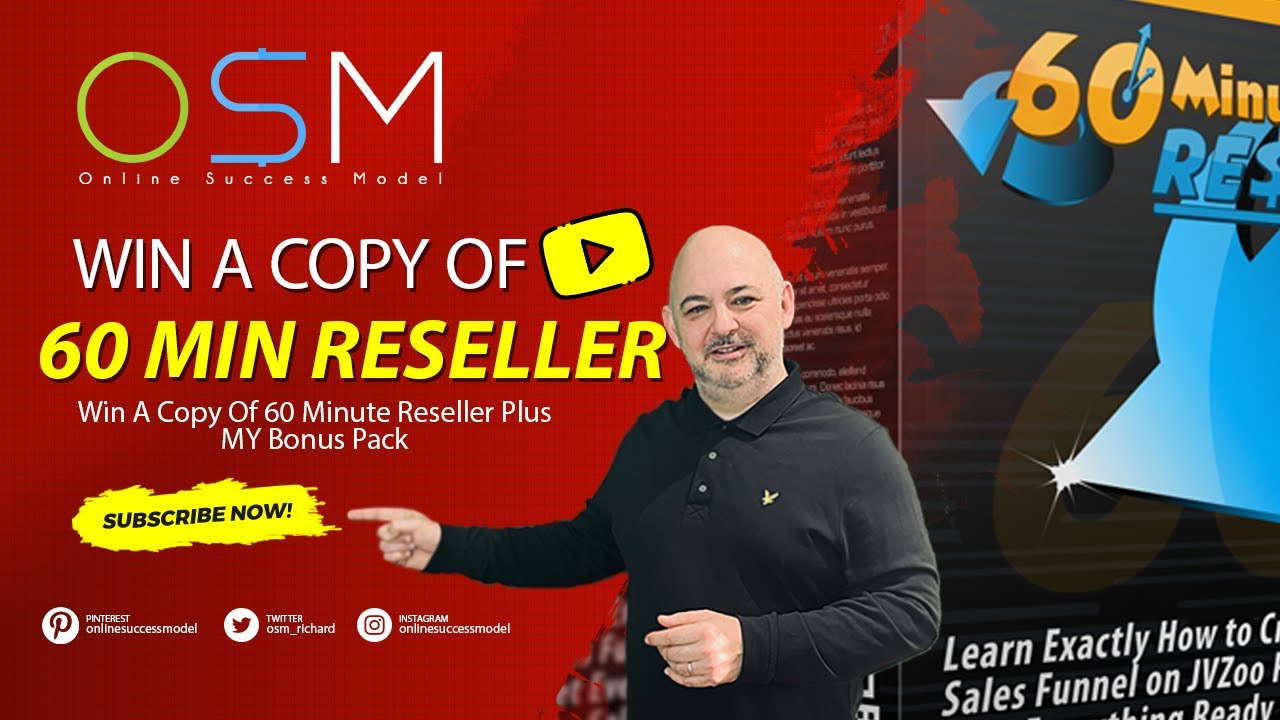 60 Minute Reseller Win A Copy Of 60 Minute Reseller Plus My Huge Bonus Pack