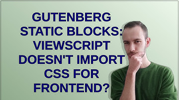 Wordpress: Gutenberg Static blocks: viewScript doesn
