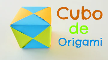 Origami Cube {PAPER CUBE} // Easy modular origami cube