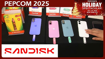 Colorful Crayola Flash Drives +World’s Smallest USB-C Flash by Sandisk @Pepcom Holiday 2025