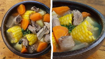 Pork Ribs Soup - Pork ribs Sweet Corn Carrot Soup - Healthy Soup Recipes