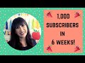 1,000 SUBSCRIBERS IN 6 WEEKS! 🎉👏 WHAT I DID + BIG ANNOUNCEMENT!