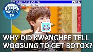 Why did Kwanghee tell Jung Woosung to get botox? [Happy Together/2019.12.05]