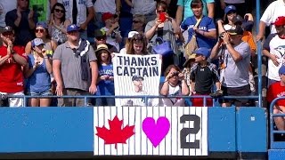 NYY@TOR: Jeter gets ovation in last at-bat in Toronto