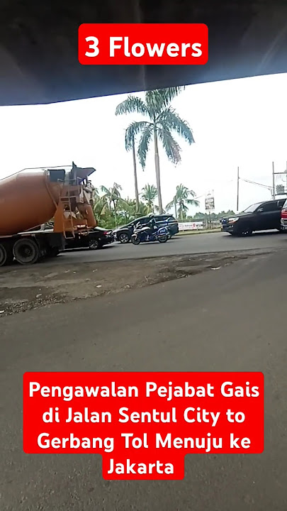 Pengawalan Pejabat Menuju ke Jakarta di Jalan Tol Sentul City #shorts