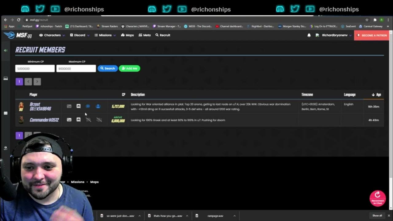 MSF.gg Recruitment Tool - YouTube