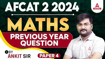 AFCAT 2 2024 | AFCAT Maths Previous year question Paper | By Ankit Solanki Sir #4