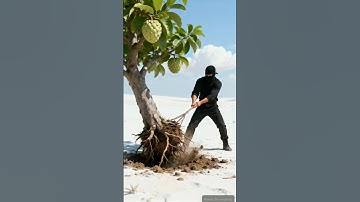 Zebra saved the custard apple plant from drying up by watering it.😭#ai #plant #save #zebra