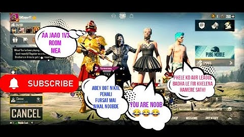 random 3 players call me😩 noob challenge 😵for 1vs3  TDM room..