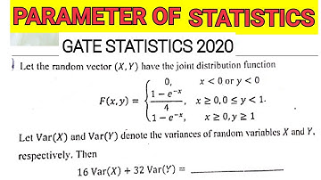 question number 52 #GATE2020 (#STATISTICS) solution series