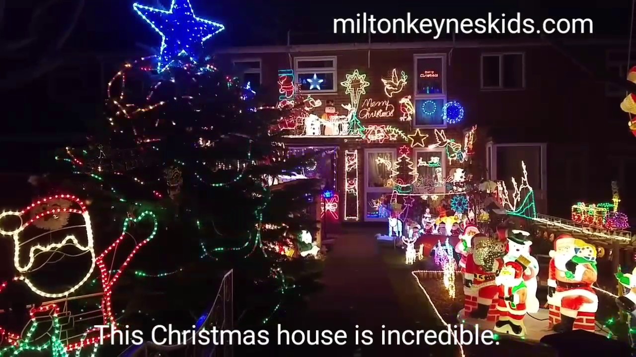 Christmas house with fabulous lights in Marston Moretaine, Bedfordshire ...