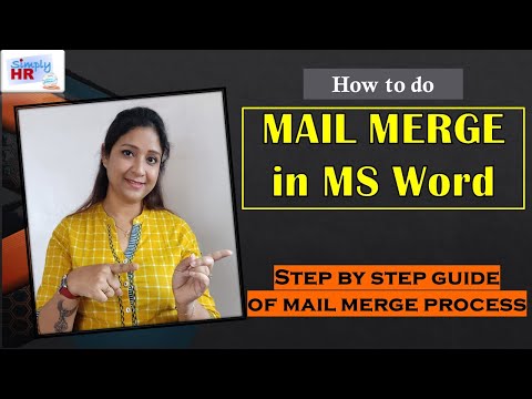 Mail Merge in MS Word | Step by step process on how to create Mail Merge in MS Word document