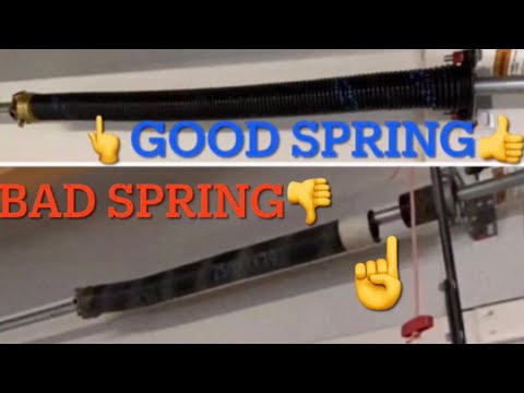 GARAGE DOOR WONT OPEN W/OPENER OR MANUALLY HOW TO REPLACE A BROKEN SPRING SINGLE/DUALW/ HELPFUL TIPS