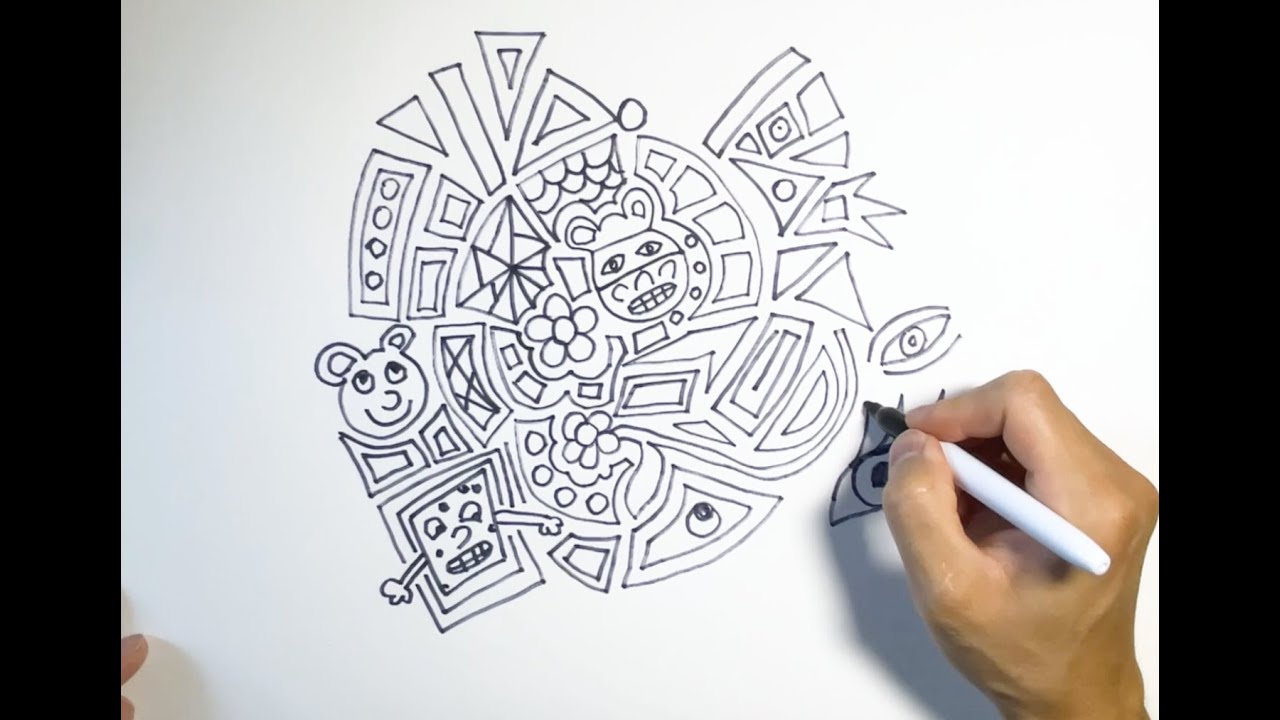 Doodle Day 1 Speed Drawing - YouTube