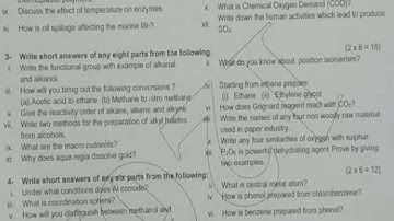 12th class chemistry RWP board (group 1) paper 2023