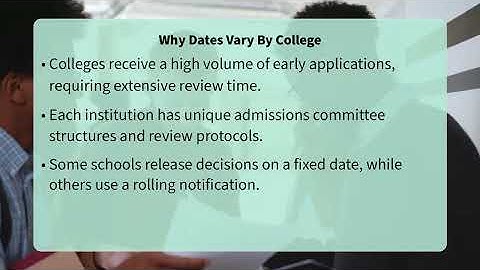 When Do Colleges Notify Early Action Applicants?