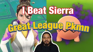 I beat Leader Sierra with Great League Pokemon! Shadow Trapinch